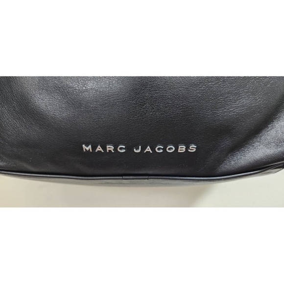 MARC JACOBS THE TEMPO LEATHER HOBO SHOULDER BAG BLACK - Picture 4 of 16